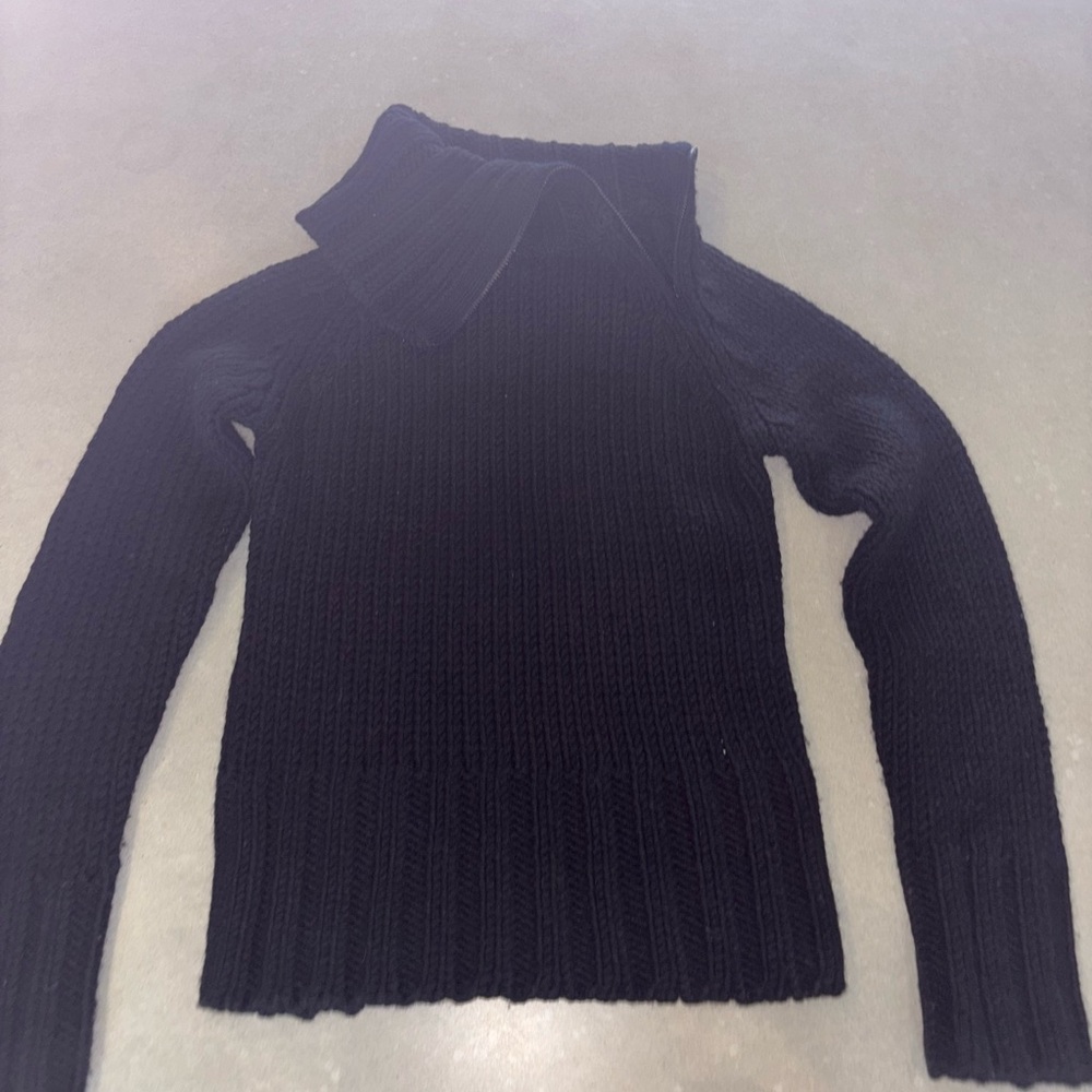 Black Chunky Knit Sweater